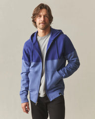 Men's Classic Full Zip Split Seam Vault - Blueprint Coastal Fjord