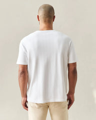 Men's Pointelle Crew Tee - White