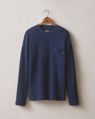 Men's Waffle Pocket Long Sleeve - Pageant Blue