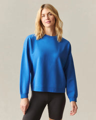 Women's Modal Fleece Crew - Turkish Sea