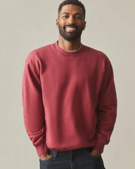 Unisex American Vintage Crew Sweatshirt - Washed Tibetan Red