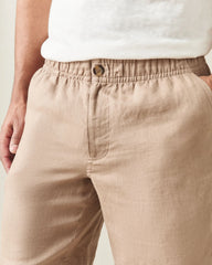 Men's Linen Shorts - Cocoa Creme