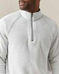 Men's Reversible Half Zip - Natural Grey