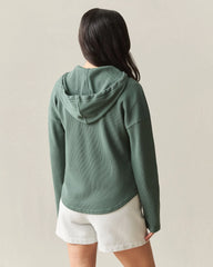 Women's Thermal Hoodie - Dark Forest