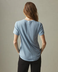 Women's Premium Slub Crew Tee - Light Skies