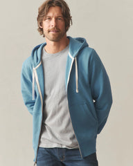 Men's Midweight Full Zip - Adriatic Blue