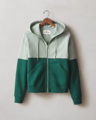 Women's Classic Full Zip Split Seam Vault - Botanical Garden Green Milieu
