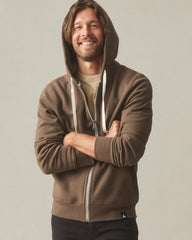 Men's Midweight Full Zip - Cocoa Creme