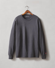 Men's Vintage Crew Long Sleeve Tee - Washed Metropolitan Grey