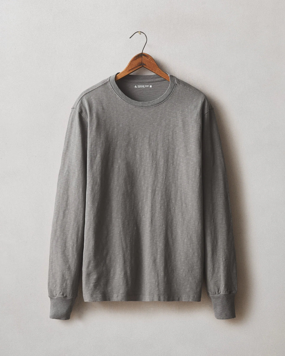 Men's Premium Slub Crew Tee Long Sleeve - Thunderstorm