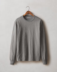 Men's Premium Slub Crew Tee Long Sleeve - Thunderstorm
