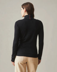 Women's Luxe Rib Turtleneck - Black