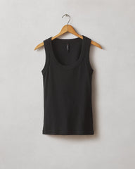 Women's Rib Tank - Black