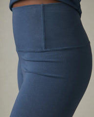 Women's Cotton Stretch Biker Short - Nautical Blue