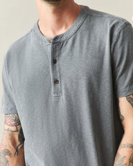 Men's Broken-In Premium Slub Henley - Vintage Poppyseed