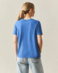 Women's Classic Cotton Crew Tee - Deja Vu Blue