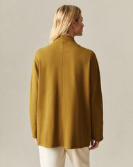 Women's French Terry Cardigan  - Tapenade