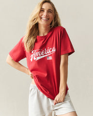 Unisex American Made Tee - Pompeian Red