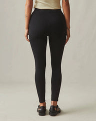 Ponte Slim Pant High Rise - Super Black