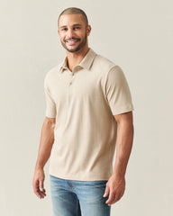 Men's Hemp Polo - Plaza Taupe