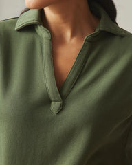 Women's French Terry Popover - Fern