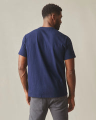 Men's Premium Slub Crew Tee - Pageant Blue