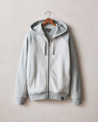 Men's Raglan Colorblock Midweight Full Zip - Athletic Heather Monument
