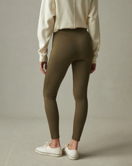 Ponte Slim Pant High Rise - Beech