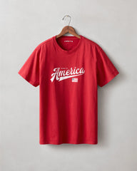 Unisex American Made Tee - Pompeian Red