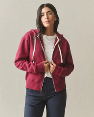 Women's Midweight Full Zip - Pomegranate