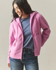 Women's Vintage Wash Relaxed Classic Full Zip - Washed Fiji Flower