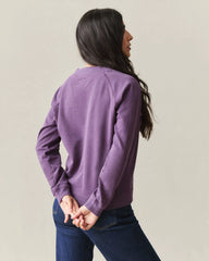 Women's French Terry V-Neck - Shadow Purple