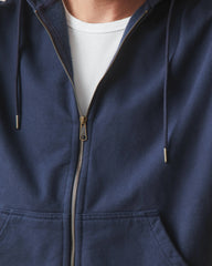 Men's Relaxed Classic Full Zip - Oxford Blue