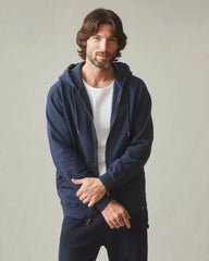 Men's Relaxed Classic Full Zip - Oxford Blue