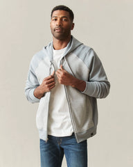 Men's Raglan Colorblock Midweight Full Zip - Athletic Heather Monument