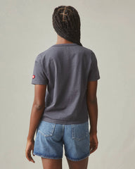 Women's Vintage Crew Tee - Washed Metropolitan Grey