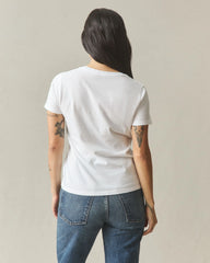 Women's Classic Cotton Crew Tee - White