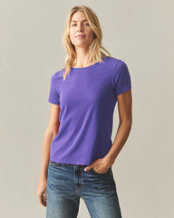 Women's Classic Cotton Crew Tee - Purple Opulence