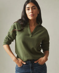 Women's French Terry Popover - Fern