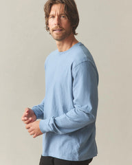 Men's Premium Slub Crew Tee Long Sleeve - Infinity