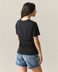 Women's Classic Cotton Crew Tee - Black
