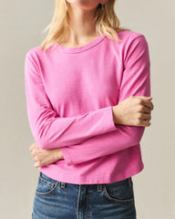 Women's Premium Slub Curved Hem Long Sleeve - Gin Fizz