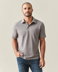Men's Hemp Polo - Steel Grey