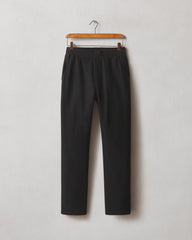 Men's French Terry Straight Pant - Black