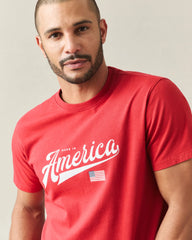 Unisex American Made Tee - Pompeian Red