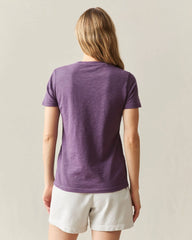 Women's Premium Slub Crew Tee - Hortensia