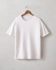 Men's Pointelle Crew Tee - White