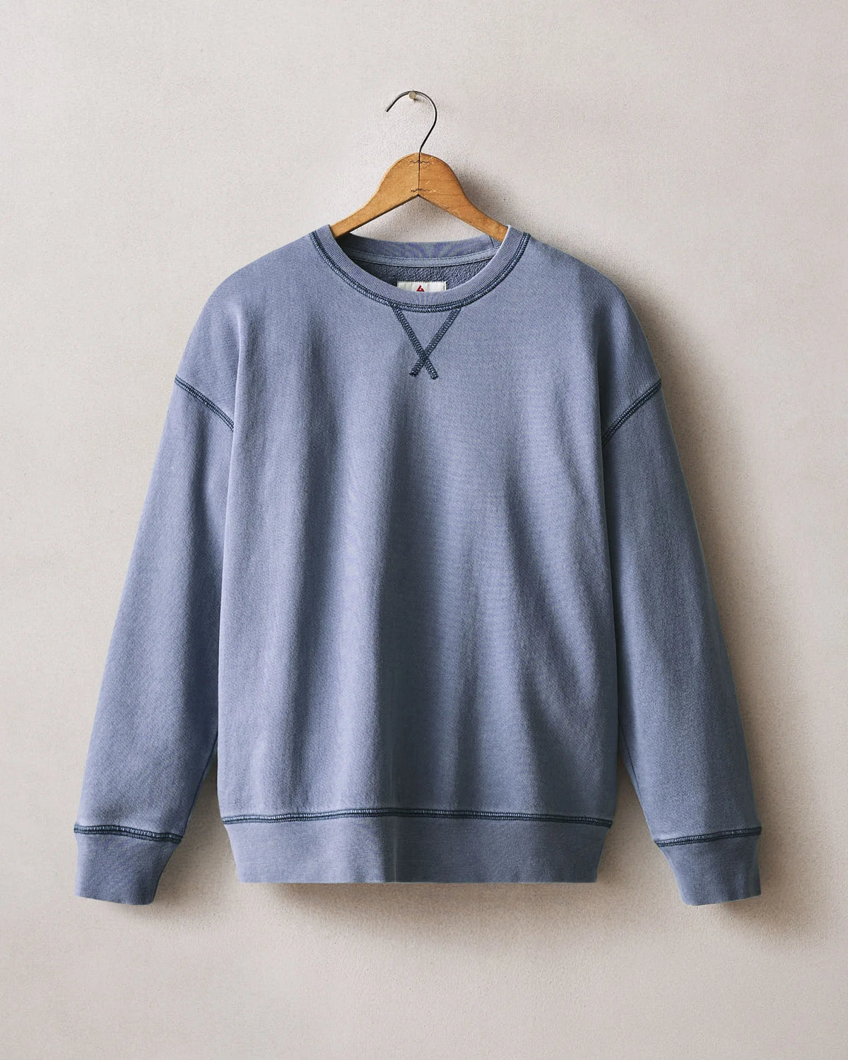 Women's Relaxed French Terry Crew - Crown Blue