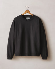 Women's Modal Fleece Crew - Black