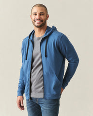 Men's Summer Full Zip - Ensign Blue
